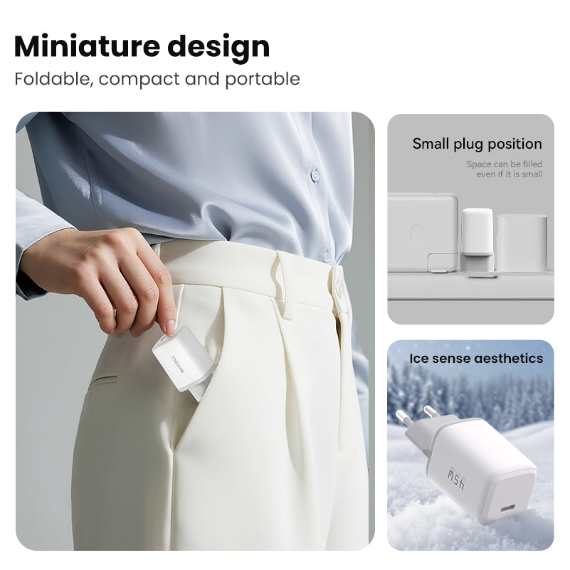 tiny icy crystal series 45w dual port gan fast charger (eu) tiny icy crystal series 45w dual port gan fast charger (eu)