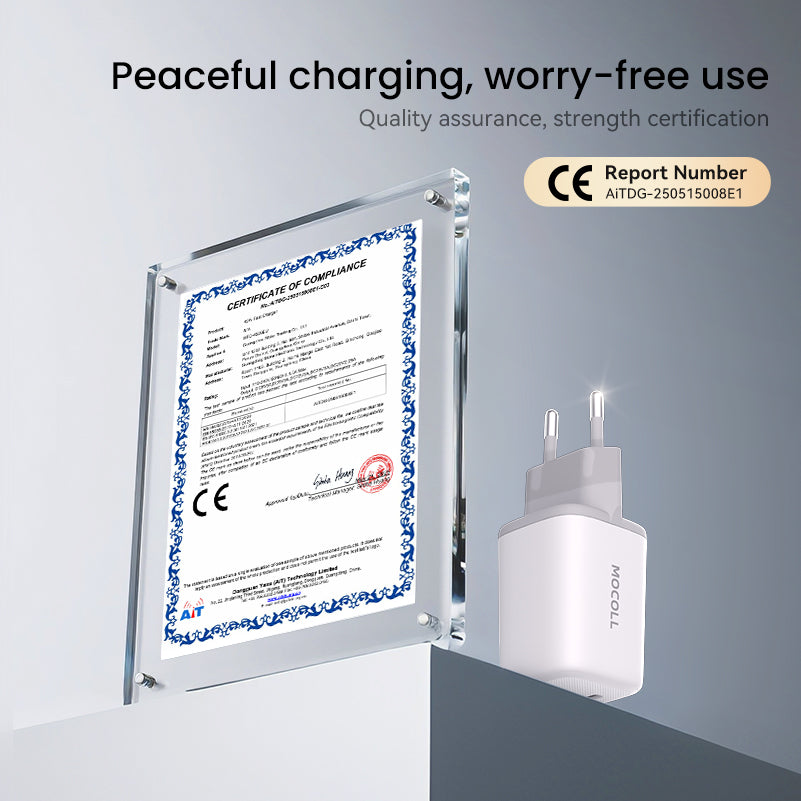 tiny icy crystal series 45w dual port gan fast charger (eu) tiny icy crystal series 45w dual port gan fast charger (eu)