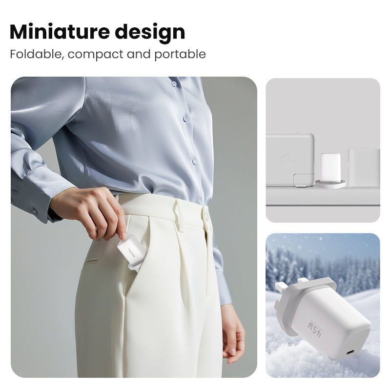 tiny icy crystal series 45w dual port gan fast charger (uk) tiny icy crystal series 45w dual port gan fast charger (uk)