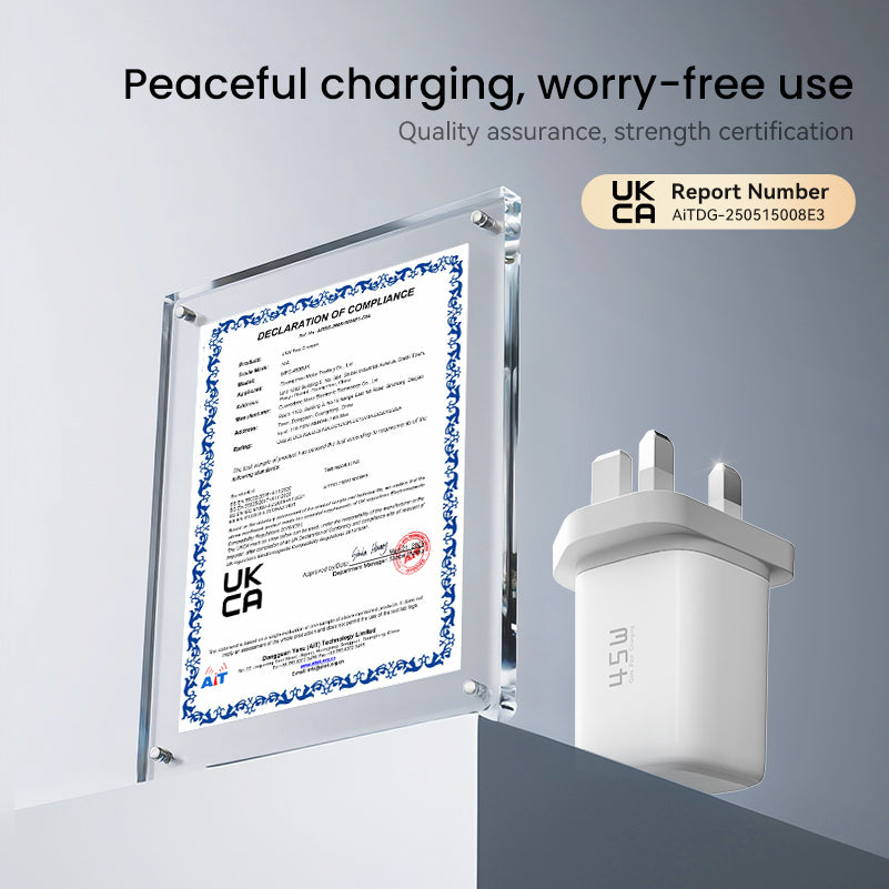 tiny icy crystal series 45w dual port gan fast charger (uk) tiny icy crystal series 45w dual port gan fast charger (uk)