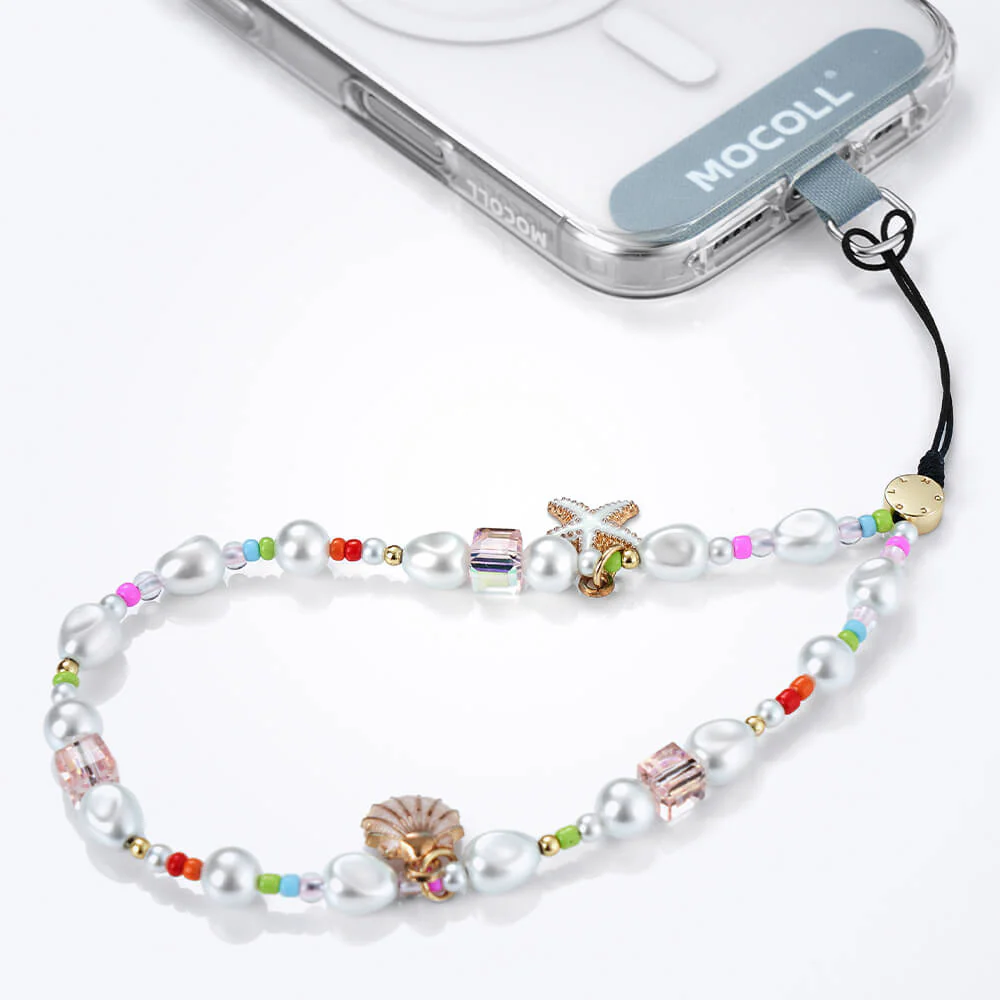 ocean heart phone charm